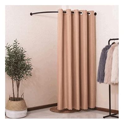DAYUN Simple Vestuario portátil Tienda de Ropa Probador Simple Vestuario móvil Cortina de Alta tasa de sombreado Pista de Metal en Forma de C Portátil