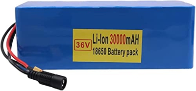Batería de iones de litio para bicicleta eléctrica 36V 30Ah Batería de bicicleta eléctrica con cargador, batería de bicicleta eléctrica para motor de 