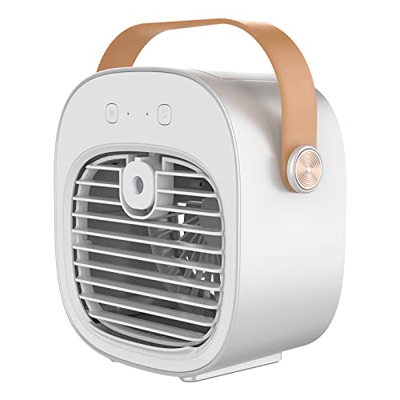 LIUTIAN Ventilador de refrigeración por Agua de Escritorio Enfriador de Espacio Personal de Doble propósito Batería de Litio incorporada de 4000Mah Ad
