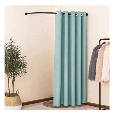 DAYUN Simple Vestuario portátil Tienda de Ropa Probador Simple Vestuario móvil Cortina de Alta tasa de sombreado Pista de Metal en Forma de C Portátil