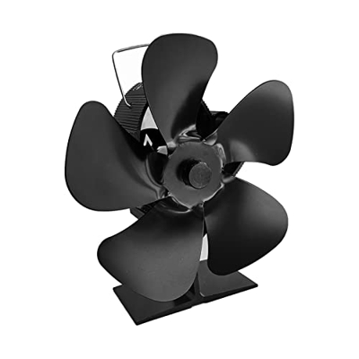 Fireplace Fan 5 Wood Stove Fan Silent Heat Powered Eco Fan for Log Burner Home Fireplace Fan for Gas Stoves Heating Fan