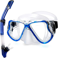 Samnuerly Máscaras de Buceo Conjunto de esnórquel seco Máscara de Buceo antivaho Vista Amplia panorámica Gafas de Buceo Respiración fácil y Equipo de  precio