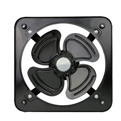 JUHQS Black Exhaust Fan 8 Inch Wall Fan for Ventilation Fan for Office Kitchen Bathroom Ventilator