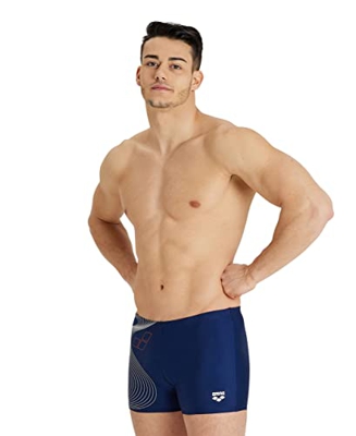 Arena Graphic Bañador corto para hombre, Navy, 80