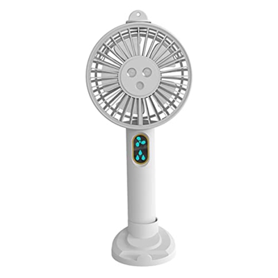 SunaOmni Ventilador De Agua De Mano USB Recargable 2000 Mah Ventilador De Bolsillo Portátil con Base 3 Velocidades Pulverizador De Nebulización Ventil