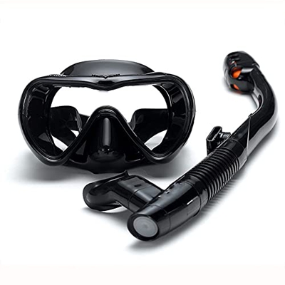 Samnuerly Buceo Máscara de esnórquel Juego de Tubos de esnórquel Máscara de Buceo Antivaho Natación Buceo Tubo de esnórquel para Buceo Snorkel y Otros