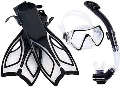 Máscaras de Buceo Snorkel de Cara Completa Máscara de Buceo Juego de esnórquel Profesional Máscara de Buceo Máscara de Buceo subacuática Aletas de nat