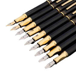 Pluma estilográfica de caligrafía paralela Pluma de Tinta de Arte gótica árabe Cursiva 0,5/0,7/1,1/1,5/1,9/2,5/2,9/3,0/Bend/mm Nib Suministros de Ofic precio