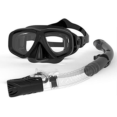 Samnuerly Conjunto de esnórquel seco, Equipo de esnórquel, Equipo de Buceo, máscara de Buceo, Gafas de esnórquel, máscara antiniebla, Buceo, apnea, Pe