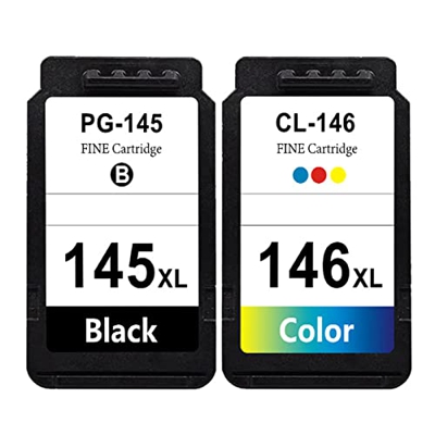 BAQU Reemplazo de Cartucho de Tinta PG-145XL de Tinta Compatible para Canon PIXMA IP2810 MG2410 MG2910 MG3010 TS3110 Impresoras 1 Pack