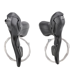 Aanlun Palanca de Cambios 3X7 3X8 3X9 Velocidad Viaje Palanca de Cambio Freno Desviador Bicicleta de Carretera Desviador de Bicicleta Encantador (Size precio