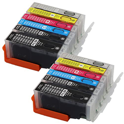 BAQU PGI-150XL CLI-151XL Reemplazo de Cartucho de Tinta Compatible para Canon 150 XL 151 XL Uso Compatible con PIXMA MG6310 MG7110 MG7510 Impresoras I características