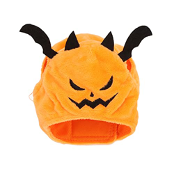 Wandier Sombrero de Gato de Calabaza de Halloween Sombrero de Halloween de Gato Suave Ajustable para Gatos Naranja en oferta