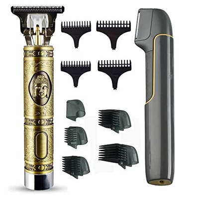Máquina para Cortar el Pelo Modelo Buda y Afeitadora Corporal para Hombre | Trimmer Hair Buda Gold | Maquinilla de Afeitar Buda Gold para Hombre | Afe