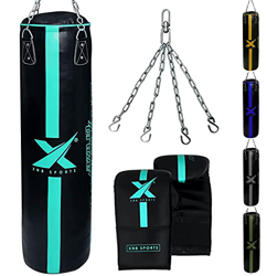 XN8 Saco de Boxeo VACÍO - Bolsa de Boxeo 4ft-5ft para Kick Boxing - MMA Muay Thai Artes Marciales Tarea Pesada Entrenamiento en oferta