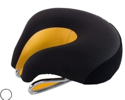 Asiento de bicicleta Bicicleta Asiento sin nariz Cusion Bicicleta Amortiguador Amortiguador Bicicleta Grueso Cojín de asiento de bicicleta (Color: ama