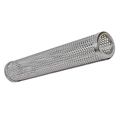 Grill Wood Pellet Tube Stainless Steel Barbecue Mesh Tube Box for Gas Charcoal Grill 12inch,Barbecue Smoke Generator