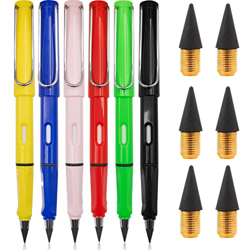 Lápiz Sin Tinta, 6 Piezas Portable Everlasting Pencil, Bolígrafo Sin Tinta, Lápiz Infinito con 6 Recambios Intercambiables, Lápices de Dibujo, Bolígra en oferta