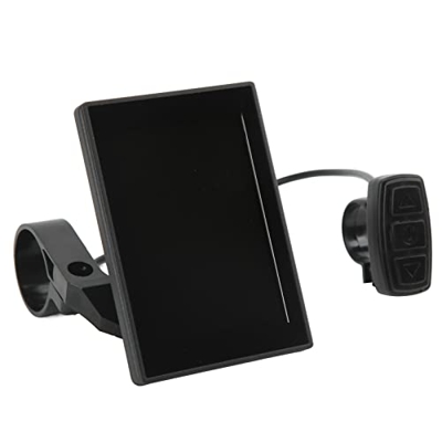 Medidor de Pantalla LCD para Bicicleta Eléctrica, Medidor de Pantalla para Bicicleta con Soporte, Anillos de Silicona, Conector Impermeable, Kit de Co
