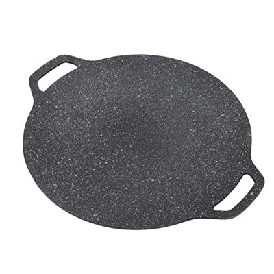 Demeras Cacerola de la Parrilla del BBQ, Cacerola Coreana de la Parrilla del BBQ del Material de Aluminio del Aspecto Brillante para Al Aire Libre(33c