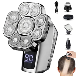 Botiniv 2 Pcs Maquinilla de Afeitar eléctrica para Hombres | Maquinilla de Afeitar 5 en 1 para Hombres | Afeitadora portátil Recargable, maquinilla de características