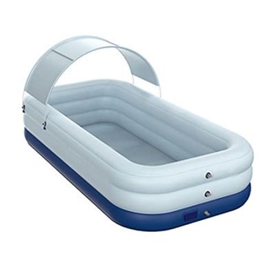 Inflatable Swimming Pool Thickened Household Inflatable Foldable Swimming Bucket Children's Family Bathing Pool Children Adult Swimming Pool Blue (Blu