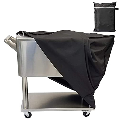 COOSOO Cubierta para carrito de bebidas universal para exteriores, impermeable, cubierta protectora para quemadores, para la mayoría de 80 QT Rolling 
