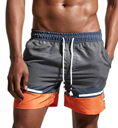 Lachi Bañador Hombre Shorts Pantalones Cortos Impermeables Pantalones Cortos de Surf Pantalones de Natación con Forro de Mallas en oferta