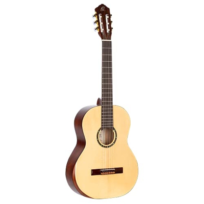 ORTEGA Family Series Pro Guitarra acústica de 6 cuerdas DeLuxe - acabado semibrillante, R55DLX