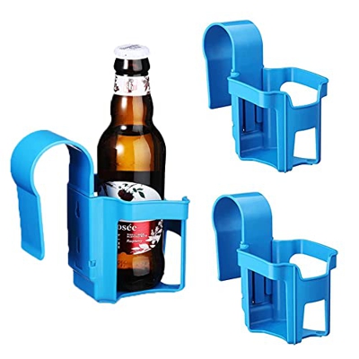 yesQFS Soporte para Vasos Junto a la Piscina, Soporte para Bebidas de Piscina sobre el Suelo, Soporte para Bebidas de Piscina para Barra Superior Redo