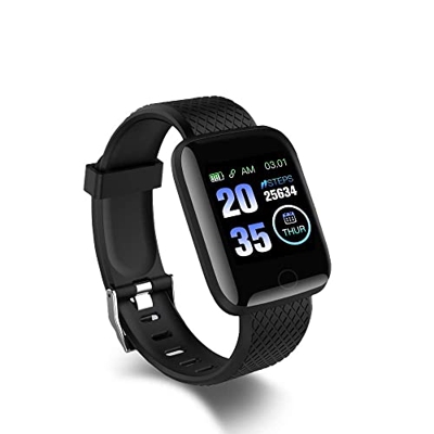 Reloj inteligente de pulsera de fitness de 1,3 pulgadas, rastreador de actividad con pulsómetro, podómetro, monitor de sueño, para hombre y mujer