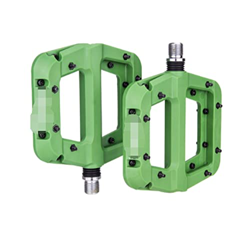 DONG store Rodamientos de casquillo DU for bicicleta de montaña, Pedal plano ultraligero de nailon apto for bicicleta de montaña XC AM, pedales de bic características