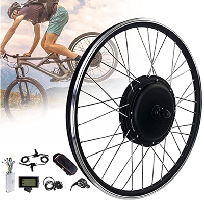 Kit de Rueda de Bicicleta EléCtrica Rueda Delantera 36v 250/350/500w Kit de ConversióN Kit de ConversióN de Motor de Bicicleta EléCtrica Instrumento d