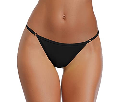 SHEKINI Traje de Baño de Dos Piezas Mujer Acolchada Clásico Ajustable Halter Triángulo Bikini Top Bikini Tanga Brasileño Cintura Baja Bikini Bottom Bi