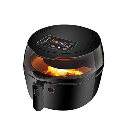 REKIRO Freidora de Aire, Olla eléctrica Oilles con Funciones de Cocina, LCD Pantalla táctil Digital con Control de Temperatura preciso, Cesta Antiadhe