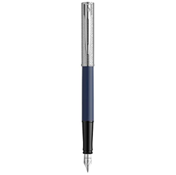 Waterman Allure Deluxe Fountain Pen, Blue, Fine nib, blue cartridge, Gift box en oferta