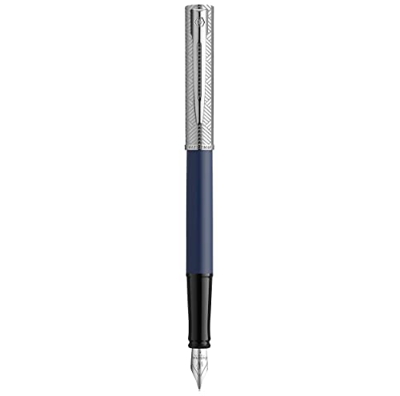 Waterman Allure Deluxe Fountain Pen, Blue, Fine nib, blue cartridge, Gift box