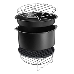Freidora de Aire Juego con Pasteles de Aislamiento de la Rejilla para Hornear Pasteles para Hornear para Hornear 6 Pulgadas 5 Piezas en oferta
