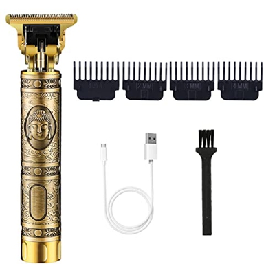 YMJR Cordless Trimmer Men Hair Clipper,Rechargeable Professional Zero Gap Hair Trimmer, Cordless Hair Clipper Kit for Head, Beard and Full Body Groomi