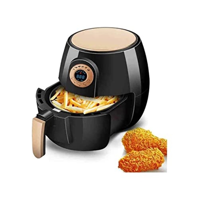 Freidora de aire, freidora de aire pequeño, menos airfryer de aceite, cocina de pizza de horno de aire de 1400 W, cesta antiadherente de alevines, sob