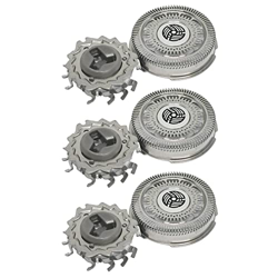 EEKBO Cabeza de Afeitadora Cuchilla de Repuesto Cuchillas Rotativas SH90 Compatible con Philips Afeitadoras Serie 9000 RQ12 S7000 S9051 S9321 S9551 S9 precio