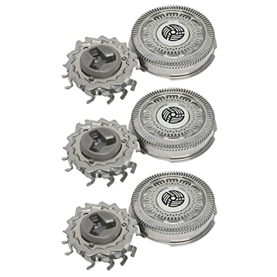 EEKBO Cabeza de Afeitadora Cuchilla de Repuesto Cuchillas Rotativas SH90 Compatible con Philips Afeitadoras Serie 9000 RQ12 S7000 S9051 S9321 S9551 S9