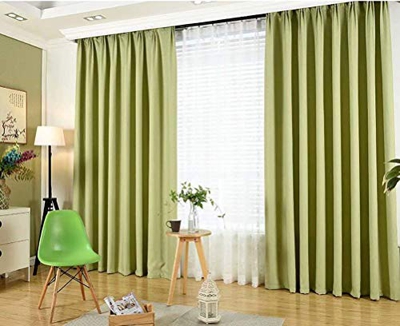 Cortinas Opacas de Estilo Europeo en Lino Cortina Aislante Sala de Estar Cocina Cortina hogar 140 cm x 245 cm (Ancho x Alto) 2 Paneles Azul Pavo Real 