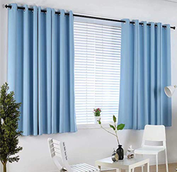 Cortinas Opacas Europeas - Sala de Estar Balcón Cocina Cortinas aislantes Sunsn Cortina 117cmx137cm (Ancho x Alto) 2 Paneles Azules (Azul 145cmx145cm) precio