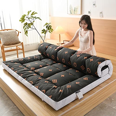 Liang Colchón de futón estándar de tamaño Completo de 5 Pulgadas, colchón de Piso japonés Plegable Grueso para Habitaciones de niños o áreas de Invita