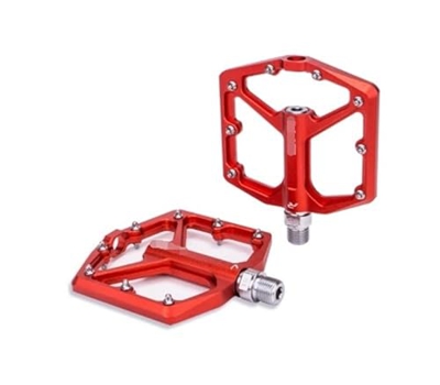 maoping Dong Store Ajuste for MTB CNC aleación de Aluminio Ultraligero Pedal Plano Am Enduro Bicicleta rodamientos Lisos 9/16 Hilo Gran área Apto for 