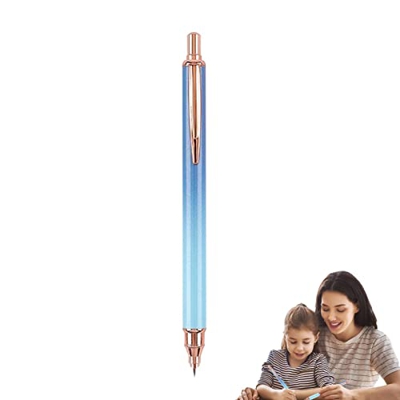 GIMOCOOL Pluma estilográfica retráctil,Plumas estilográficas Recargables | Pluma estilográfica de Metal con Punta Fina para Escribir Regalo de cumplea