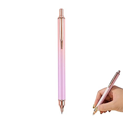 Killy Pluma Estilográfica Recargable | Pluma Estilográfica Extra Fina,Pluma estilográfica de Metal con Punta Fina para Escribir Regalo de cumpleaños p