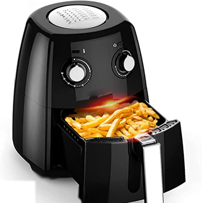 Bevis David Freidora de Aire for el hogar, máquina de Patatas Fritas, freidora eléctrica multifunción, Capacidad de 2,5 l