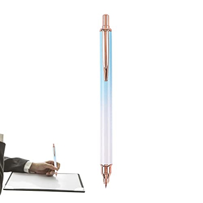 baise Pluma estilográfica Recargable - Pluma estilográfica Recargable de Punta Fina - Bolígrafo de Bolsillo Degradado para Escribir en Diario Caligraf